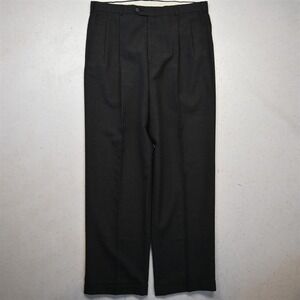 Vtg Evan Piccone 34x32 Gray Wool Pleated Cuffed Classic Dress Mens Pants